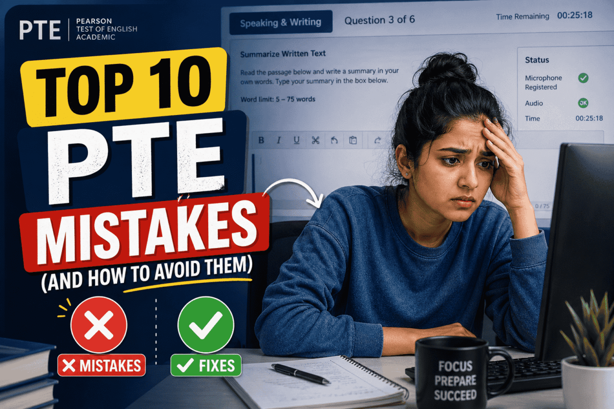 Top 10 PTE Exam Mistakes and How to Avoid Them